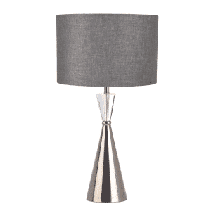 Tower Charcoal Crystal Table Lamp