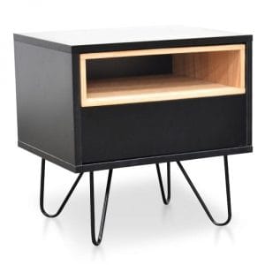 Malthe Bedside Table Black