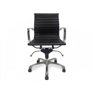 Harrison Leather Office Chair Black