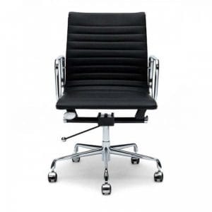 Tom Leather Office Chair Black