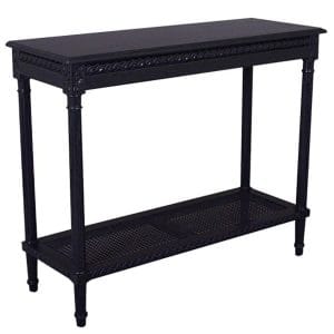 Coastal Polo Console Table Black