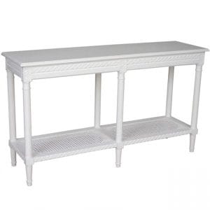 Polo Long Console Table White
