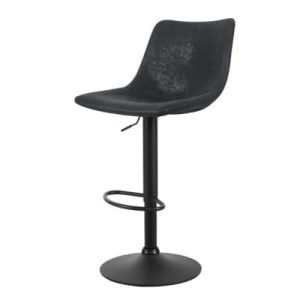Jake Black Swivel Bar Stools Set 2