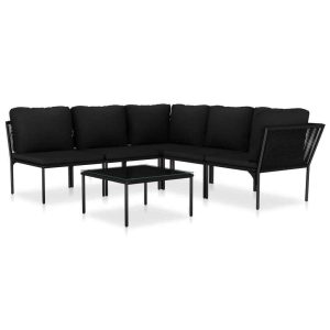Sascha Outdoor Lounge Setting Black
