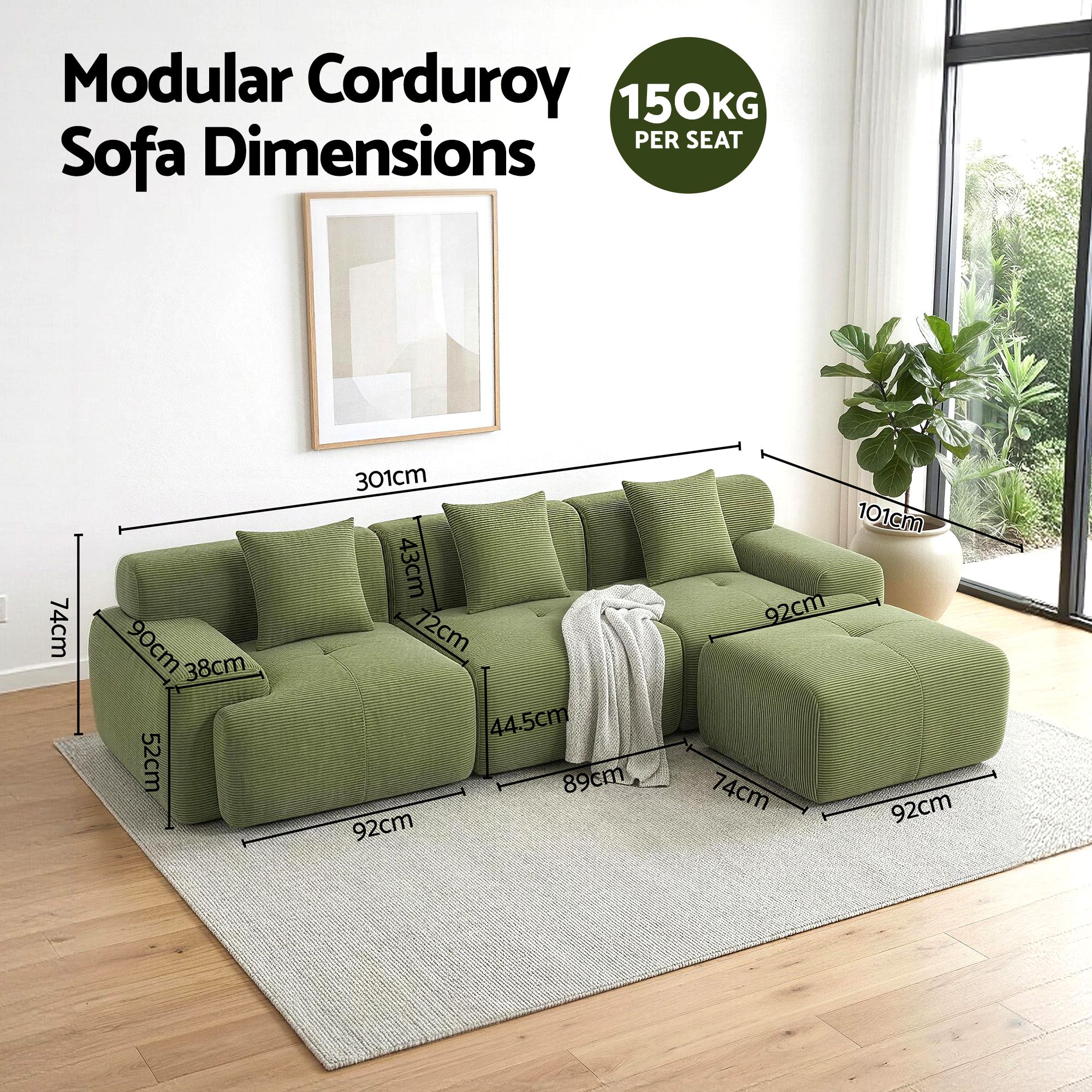 patrizia green sofa bed