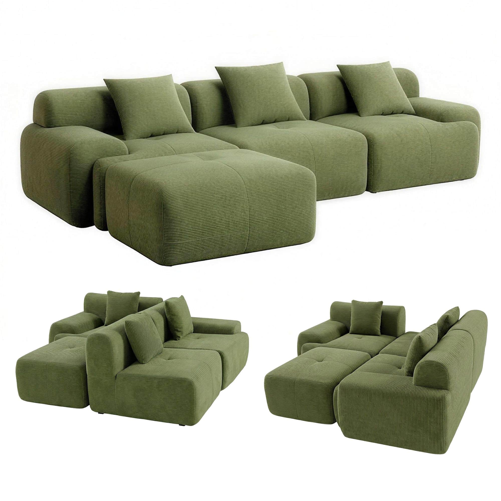 patrizia green sofa bed