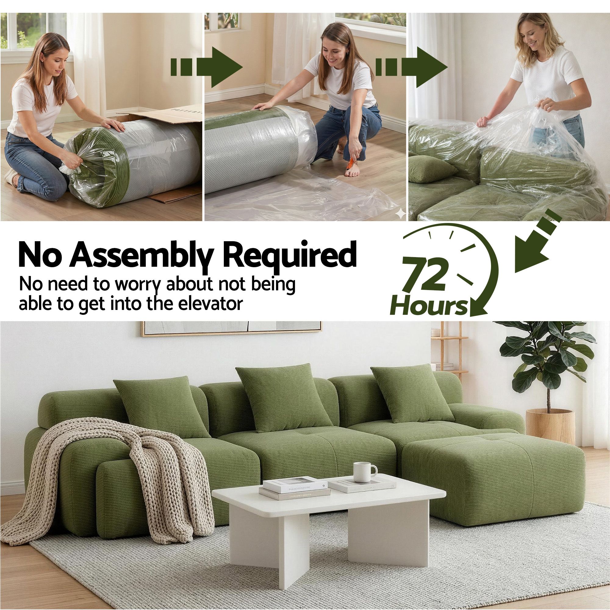 patrizia green sofa bed