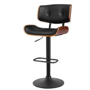 Stevie Swivel Bar Stool Black