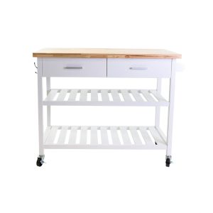 Stevie Kitchen Storage Island Bench White