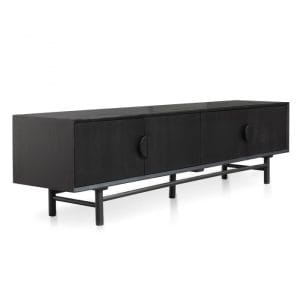 Freya 210cm Entertainment TV Unit Black