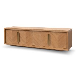 Isadora Oak Functional 180cm Entertainment Unit Natural