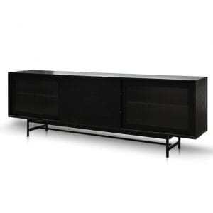 Xander Black Wooden Entertainment TV Unit 210 cm