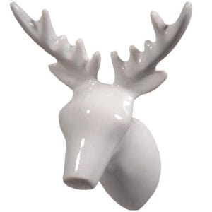 Deer Wall | Coat Hook - White